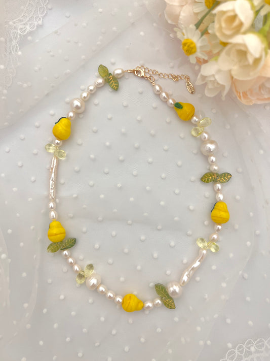 Pear 🍐 Freshwater Pearl Necklace