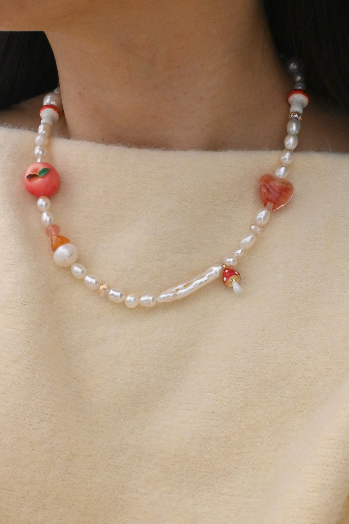 🍎 Whimsical Forest Freshwater Pearl Necklace