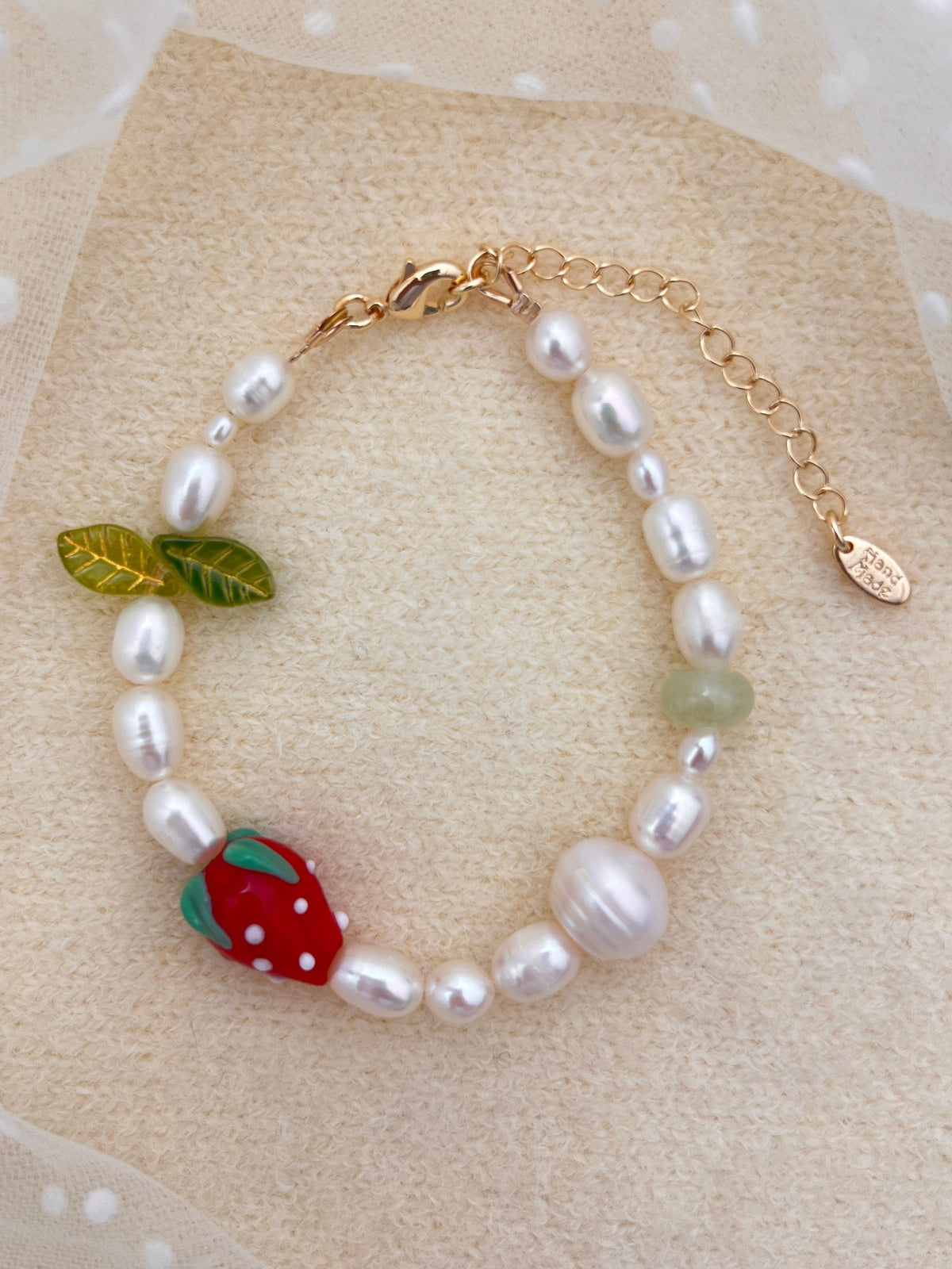 Strawberry🍓 Freshwater Pearl Bracelet
