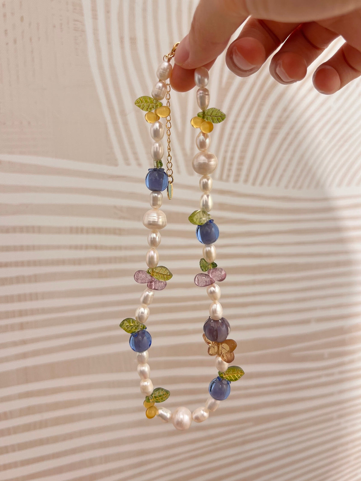 "Blueberry & 🦋Butterfly" Garden Series Pearl Necklace